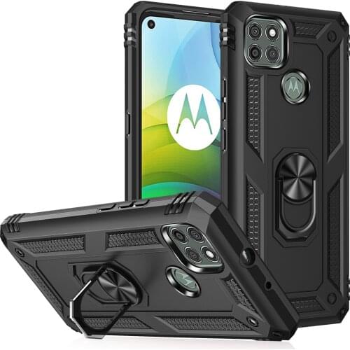 For Moto G9 Power Armor Shockproof Case for Motorola Moto G9 Power G9power Military Protective Magnet Car Holder Ring Case Cover