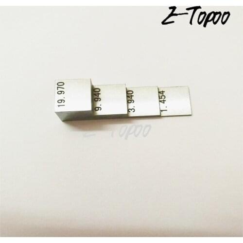 Ultrasonic thickness test blocks thickness of the test piece 4 step test block/calibration block for ultrasonic thickness gauge