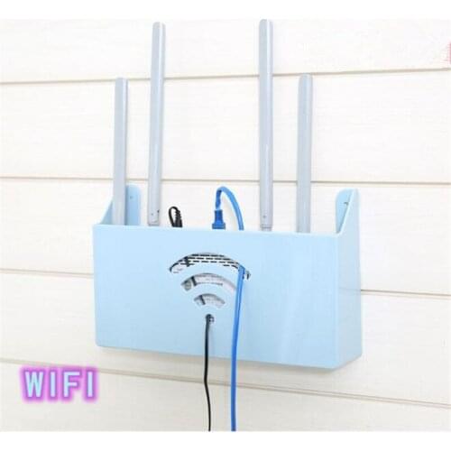Wifi Router Storage box Wireless Wall Hangings Bracket Cable Storage Rack Home Decor