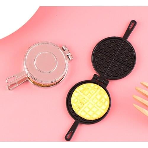 1 set Mini 1:12 Scale Miniature Dollhouse Waffles Pretend Play Kitchen Dessert Food for Doll House Accessories Toy