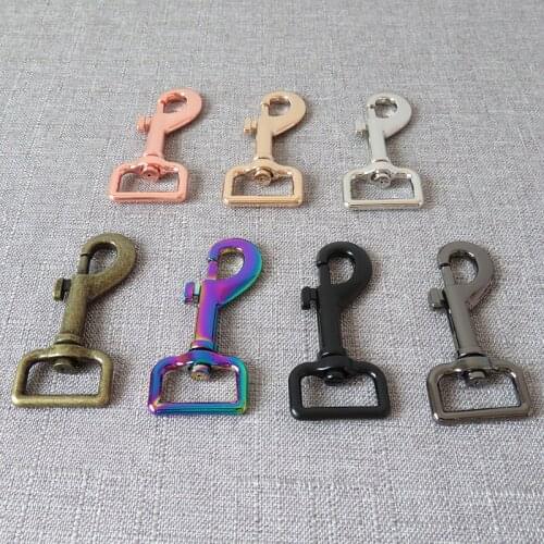 10 Pcs 25mm Metal Buckle Carabiner DIY Bag Dog Leash Belt Sraps Clip Lobster Clasps Sewing Accessory Strong Hardware Snap Hook