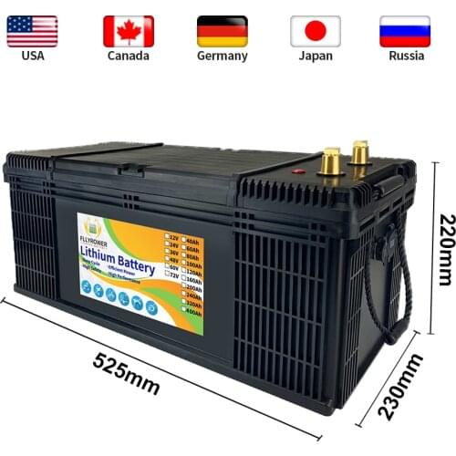 12V 200Ah LiFePO4 Storage Battery Power Supply Built-in BMS Solar Wind Deep Cycles Lithium Iron For RV Campers Golf Cart Energy