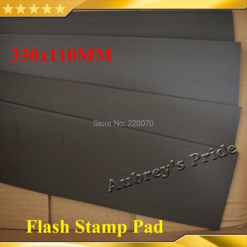 330x110x7(2 or 4)mm Flash Stamp Pad Stamp Plate Materials Cushion Rubber Photosensitive Self inking Stamping Making