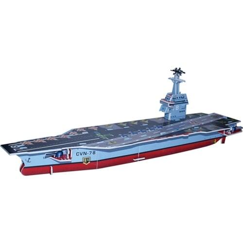3D Puzzle Safe Foam Model Building Model Building Kits Diy Aircraft Carrier Destroyer Military Toys for Children