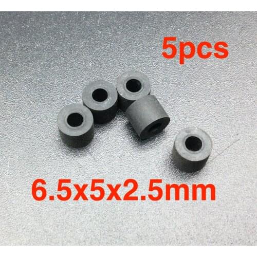 5pcs 6.5*5*2.5mm wheel shock absorber press belt pulley deck audio pressure recorder cassette pinch roller tape Card Stereo