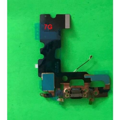 50PCS NEW USB Charging Charger Port Dock Connector Flex Cable For iPhone 7 7G 4.7Inch Audio Microphone Flex Replacement Part