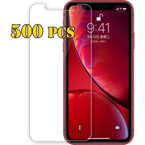 500pcs 2.5D Tempered Glass Screen Protector Tough Shield Film Guard For iPhone 12 Mini 11 Pro Max XS XR X 8 7 6 6S Plus SE 5 5S