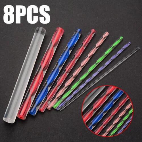 8Pcs 15cm Acrylic Rods Mandala Dotting Tool Painting Stencils Template Rocks Craft Pottery Ceramics Tools