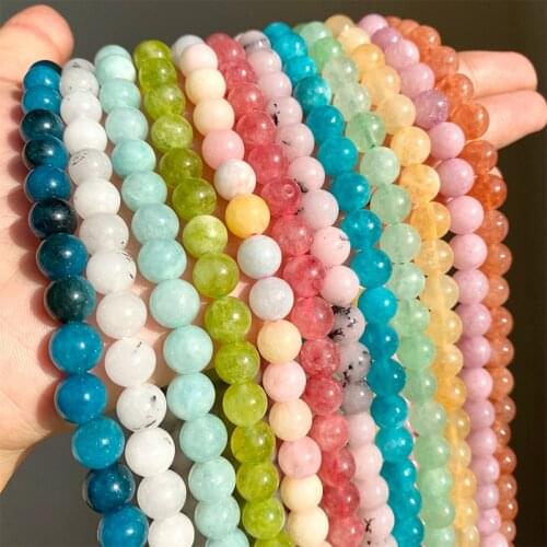 Imitation Natural Stone Beads Loose Spacer Beads For Jewelry Making Handmade Diy Necklace Bracelet 6 8 10mm 15'' Wholesale