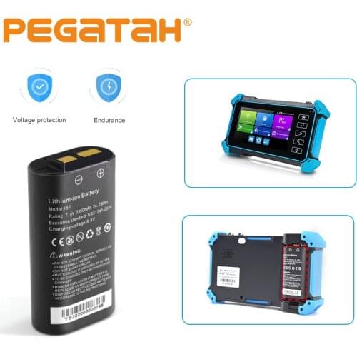 CCTV Tester Battery 7.4V 3350mAh Lithium Ion Polymer Battery for IP Camera 8MP CVI CVBS CCTV Tester Monitor 9651 camera tester