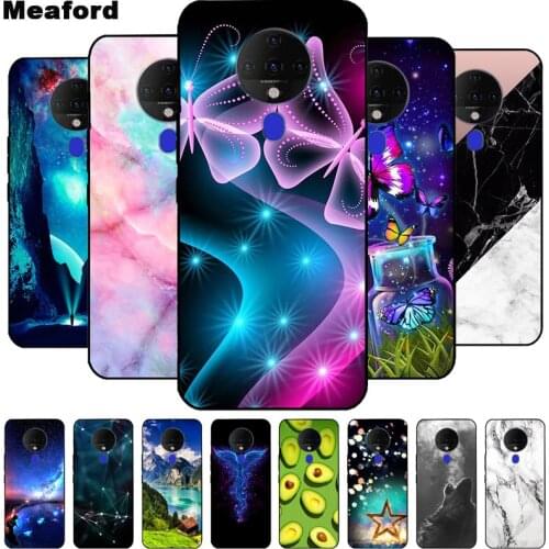 For Tecno Spark 6 Case Printing Silicone Soft TPU Black Phone Cover for Tecno Spark6 Spark 6 Back Shells Cases for TecnoSpark 6
