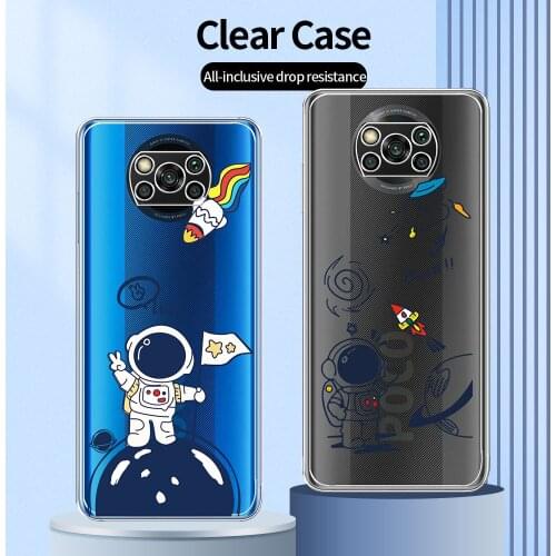 For Xiaomi POCO X3 NFC Case Transparent Case For Xiaomi POCO X3 NFC 6.67 inch Clear Soft Cover For Xiaomi POCO X3 NFC Phone Capa