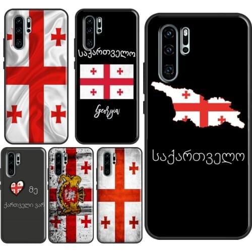 Georgia Flag Case For Huawei P40 Lite P30 P20 Pro Nova 5T P Smart 2019 Mate 20 Lite Honor 20 10i 8X 9