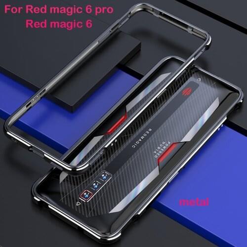 For Nubia Red Magic 6 6 pro case Metal Frame Back Cover case RedMagic 6 6 pro shell Aluminum Transparent cases Red Magic6 PRO