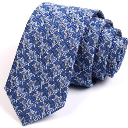 Brand New Fashion Print Ties High Quality Blue 6CM Tie For Men Business Suit Work Neck Tie Casual Formal Necktie With Gift Box