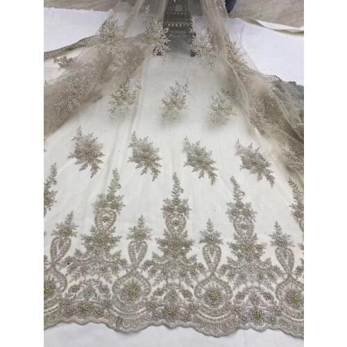 Lace Fabric with sequins SYJ-668811 French Tulle Embroidered mesh net Lace fabric