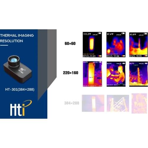 HT-301 USB Thermal Infrared Phone Thermal Detection Imager for Android Type C Thermal Imaging Detector