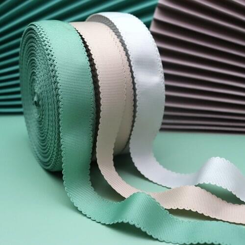 30mm 10Yards Grosgrain Ribbon Lace Trimming Tape Hollowed Belt For Handmade Bowknot Hair Clip Headband Necklace Garment Decor