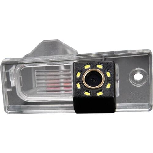Misayaee Car Rear View Reverse Parking Camera Golden 8 LED for Hyundai AZERA 2011-2013 Night Vision Waterproof