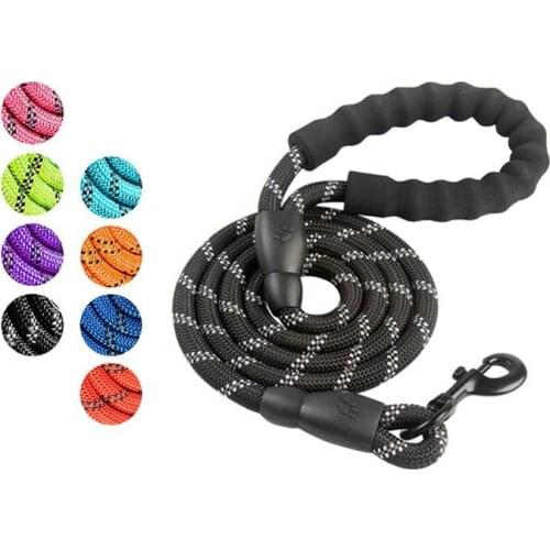 Nylon Training Dog Leash Webbing Recall Long Lead Line Pet Traction Rope Great for Teaching Camping Backyard Reflection Leash