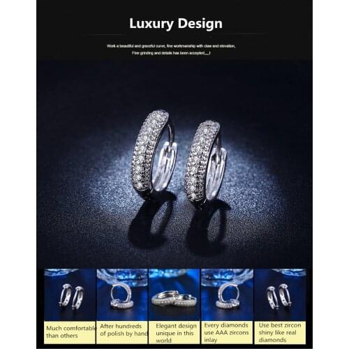2021 NEW 925 silver needle rhinestone circle crystal from Austrian earrings Retro temperament Korean personality wild earrings
