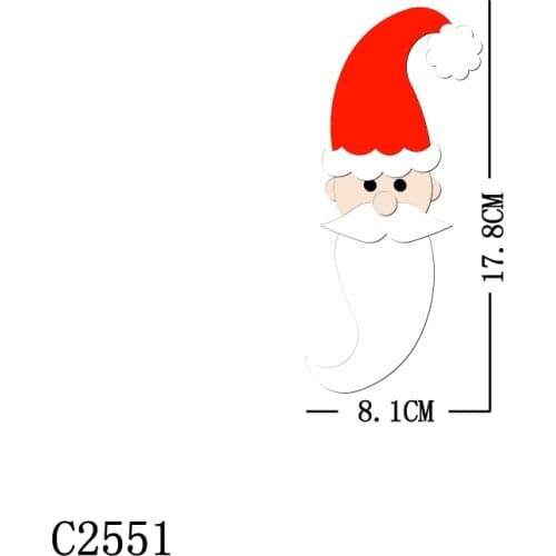 New Santa Claus Wooden die Scrapbooking C2551 Cutting Dies Multiple sizes