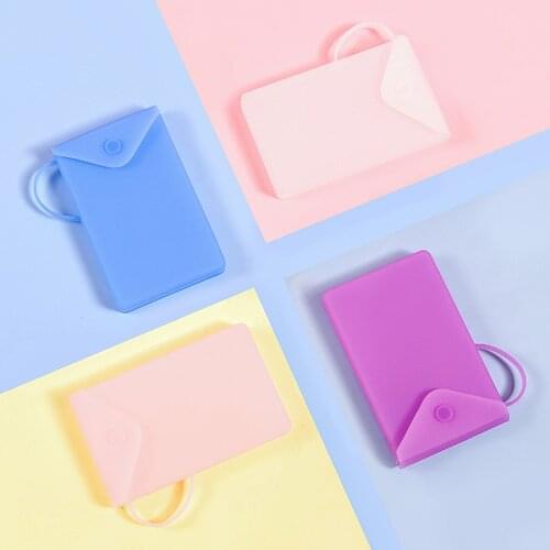 Portable Face Masks Organizer Moisture-Proof Filter Silicone Storage Box Impact Resistance Flexibility Drop Resistance Masque D7