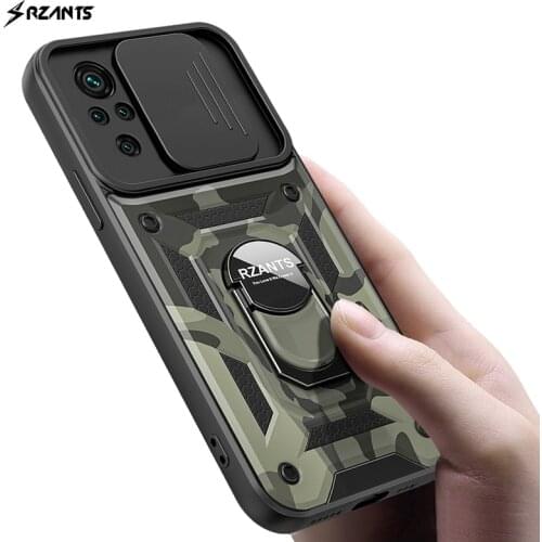For POCO F3 Case Camouflage Shockproof Ring Holder Casing Lens Protection Military Cover For Xiaomi Redmi K40 K40 Pro Rzants