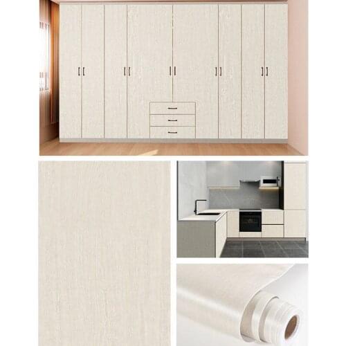 Wood Grain Wallpaper Self Adhesive Waterproof Wall Stickers Contact Paper Wardrobe Furniture Door Decals Home Improvement Decor