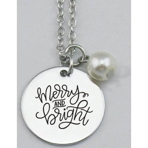 Merry and Bright Necklace,Wholesale pendant,New Series,Boho Jewelry,Mermaid pendant,beach Jewelry,22mm,5Pcs/Lot