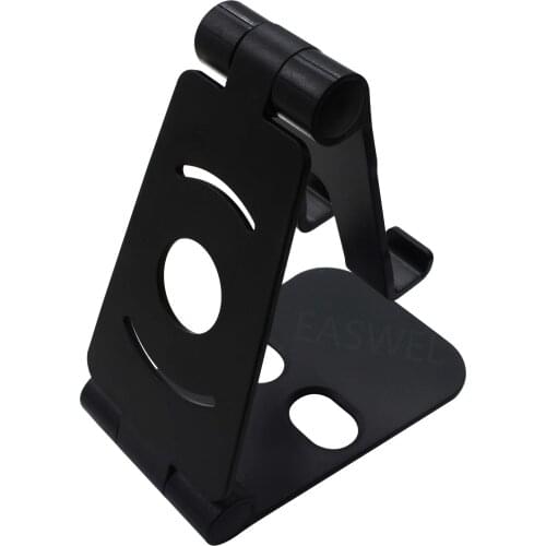 Universal Double Foldable Cell Phone Desk Stand Holder Mount Cradle Tablet Stand