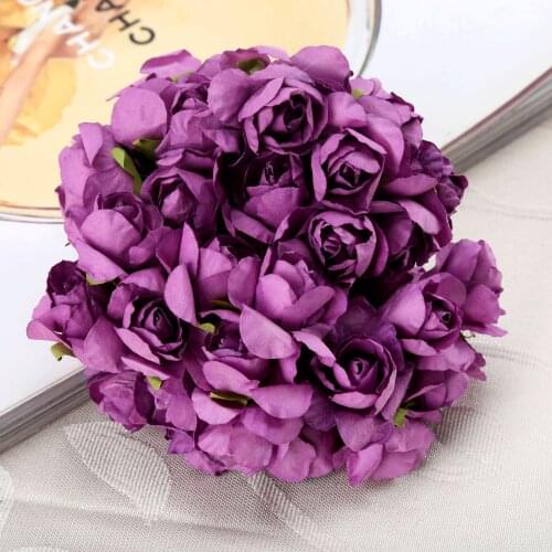 144pcs 2.5CM Cheap Artificial Mini Decoration Simulation Flower Ball scraping paper Flowers Head Diy Wedding Room Wedding Car