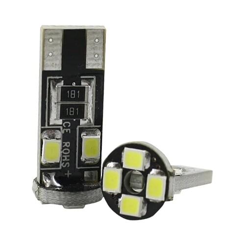 2 x W5w LED T10 canbus car external light 8 SMD pathway luggage compartmnet lamp 12V lada coche license plate warning lights