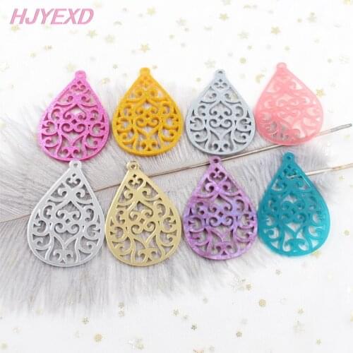 4pcs) AC1400-60mm Beach Party Ornaments Mirror Sparkle Laser Cut Acrylic Lace For Earrings