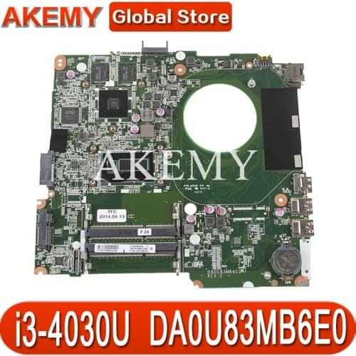 734427-001 734427-501 DA0U83MB6E0 Laptop Motherboard For HP Pavilion 14-N Motherboard i3-4030U/4010U DDR3 tested 100% work