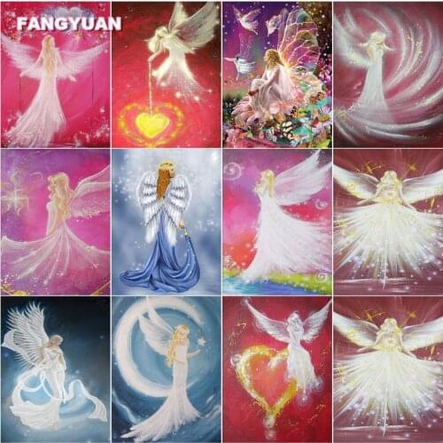 5D Diy Diamond Painting Dream Angel Full Round Square Diamond Embroidery Wall Decoration Diamond Mosaic Handcrafts Home Decor