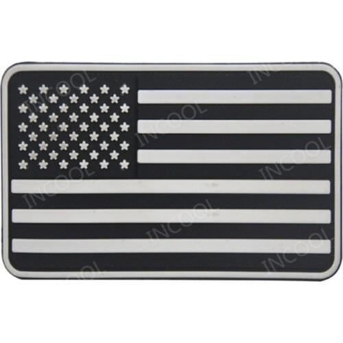 American Flag PVC Patch US USA Flag United States of America Thin Blue Line Military Patch Tactical Emblem Rubber Badges