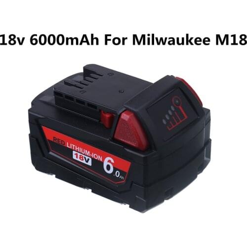 For Milwaukee M18 18V 6000mah Power Tools Rechargeable Li-ion Battery Replacement 48-11-1815 48-11-1850 48-11-1840 Z50