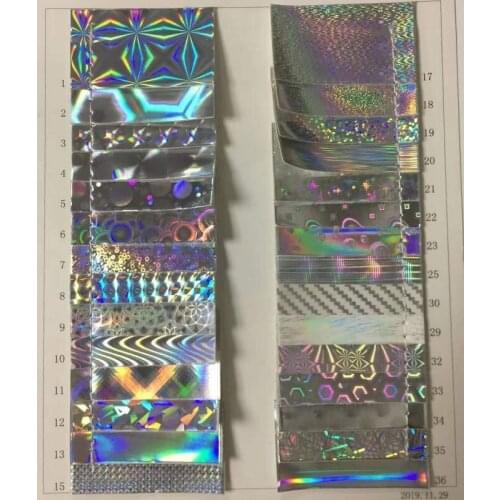 Multiple Silvery Holographic Pu Decorate Synthetic Leather Materials