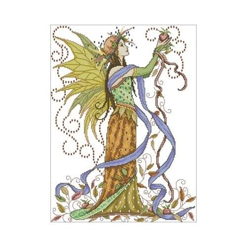 Joan Elliott-Fall Envoy (14CT) Counted Cross Stitch 11CT 14CT 18CT Cross Stitch Kits Embroidery Needlework Sets