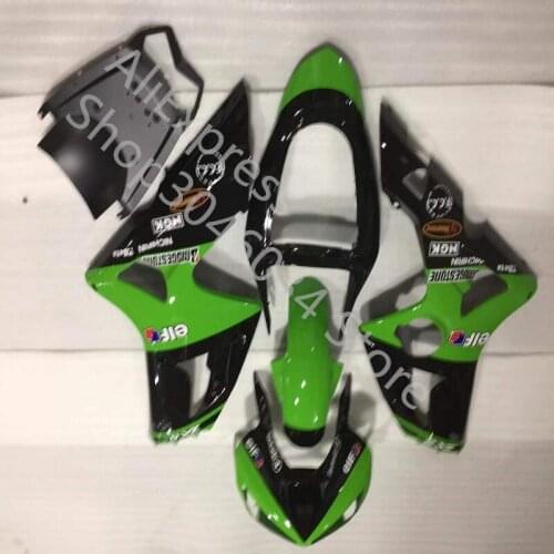 New ABS Injection Modled Motorcycle green black Bodywork Set Fairing Kit for KAWASAKI ZX6R ZX 6R 636 2003 2004 03-04