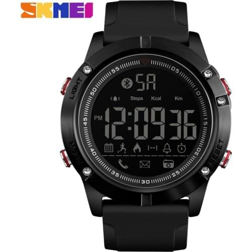 Fashion Sport Smart Watch Luxury Brand SKMEI Bluetooth Pedometer Calorie Digital Wrist Watch Waterproof Military LED Smartwatch