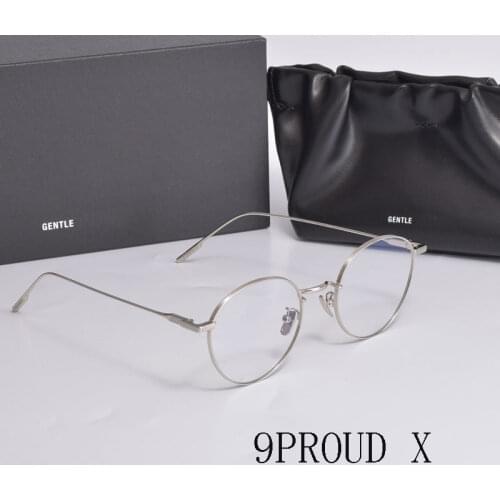 2021 New Korean Brand Optical Eyeglasses Frames 9PROUD X ROUND Myopia Reading Presciption Glasses Frames Man Women With Case