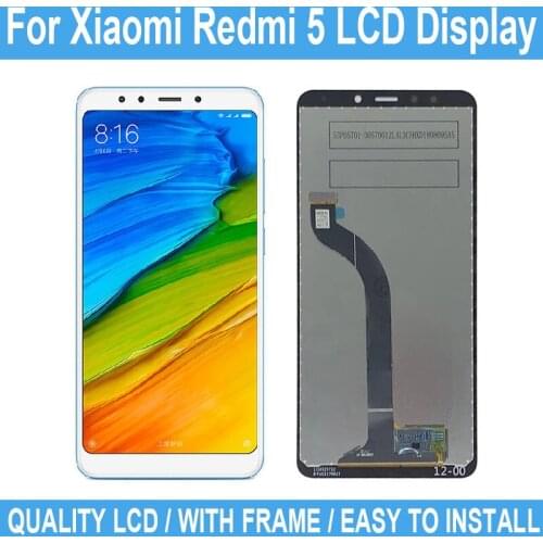 5.7 inch For Xiaomi Redmi 5 New LCD Display Touch Screen With Frame For Redmi 5 Digitizer Assembly Replacement Repair Parts