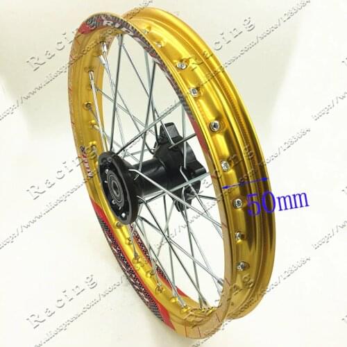 Dirt Bike Racing 1.40 - 14" Inch Gold Alloy Front Wheel Rim with 32 holes fit 60/100-14 tyre off road PRO Thumpstar KTM CRF