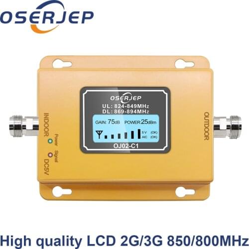 CDMA Repeater 850 MHz 70dB LCD 2G 3G 850mhz UMTS GSM CDMA Mobile Phone Signal Repeater Booster Cell Phone Signal CDMA Amplifier