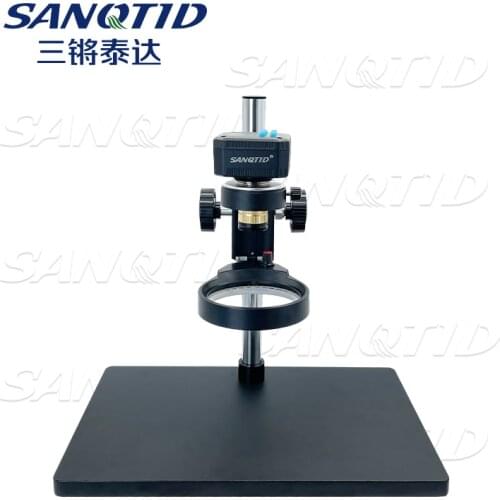 32MP Industrial Video Microscope Camera HDMI USB+High Working Distance Large Depth of Field Lens+LED Light +Bracket microscope
