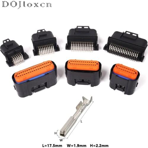 1/2/5/10 Sets 12 18 26 34 Pin ECU Motorcycle Connector Waterproof Wire Harness Plug MX23A34XF1 MX23A34SF1 DJ7341A-1-10-21