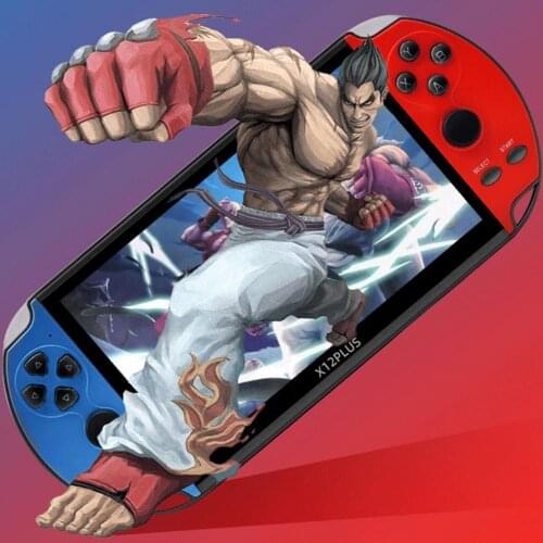X12 5.1 inch Handheld Game Video Player 8G LED Screen Built-in 2500 Games X12PLUS Retro Console Support TF Card