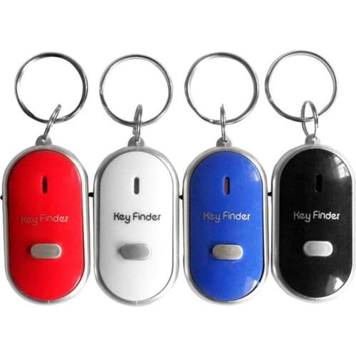 Smart Key Finder Anti-Verloren Fluitje Sensoren Sleutelhanger Tracker Led Met Fluitje Claps Locator